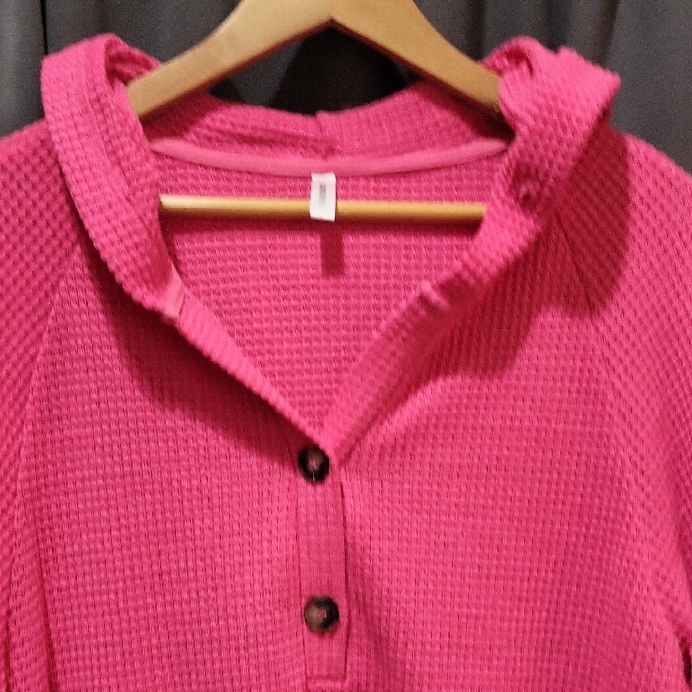 Pink Button-Up Sweater - Picture 3 of 8